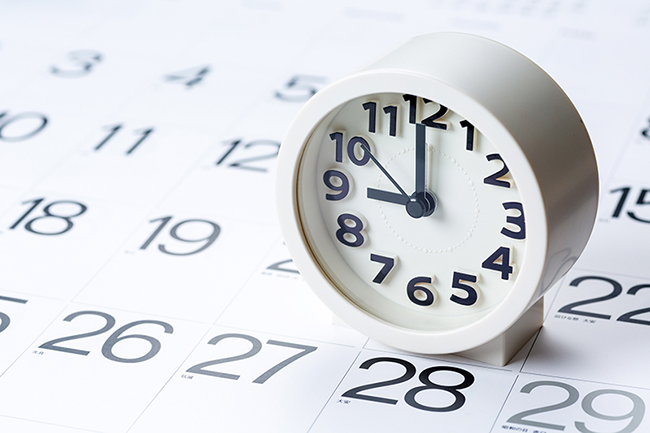 スケジュールと時間管理