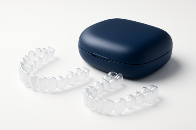 マウスピース矯正の装置とケース