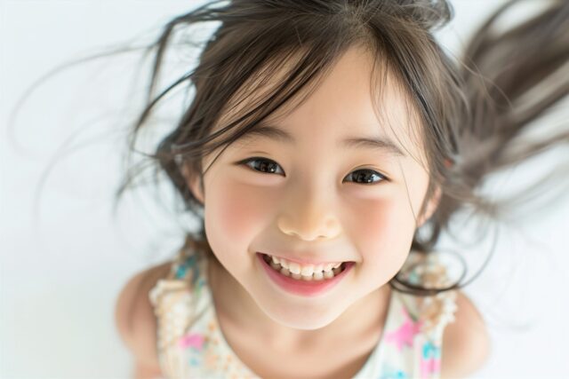 歯石を取り歯が綺麗になった子ども